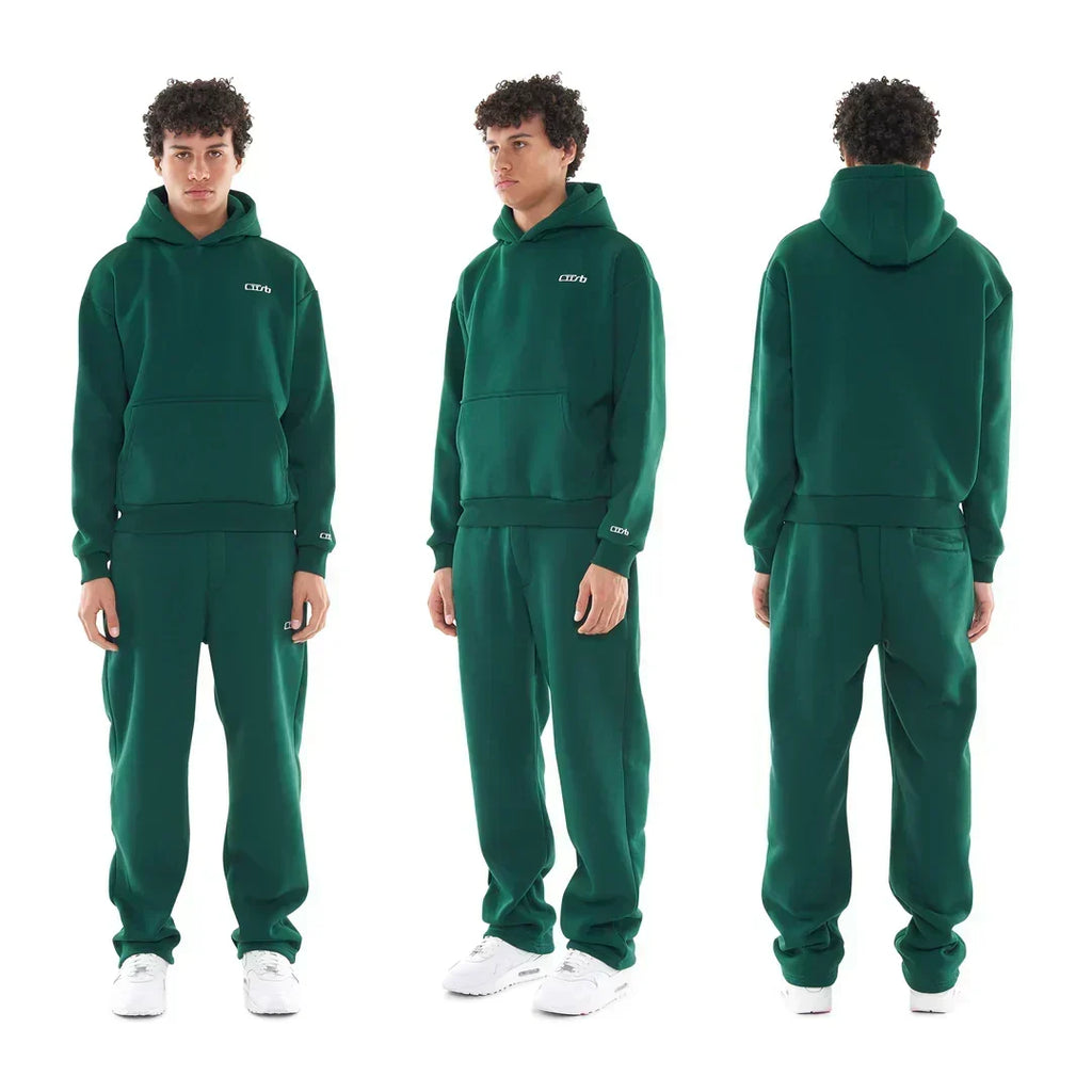 OPEN LEG JOGGER DARK GREEN