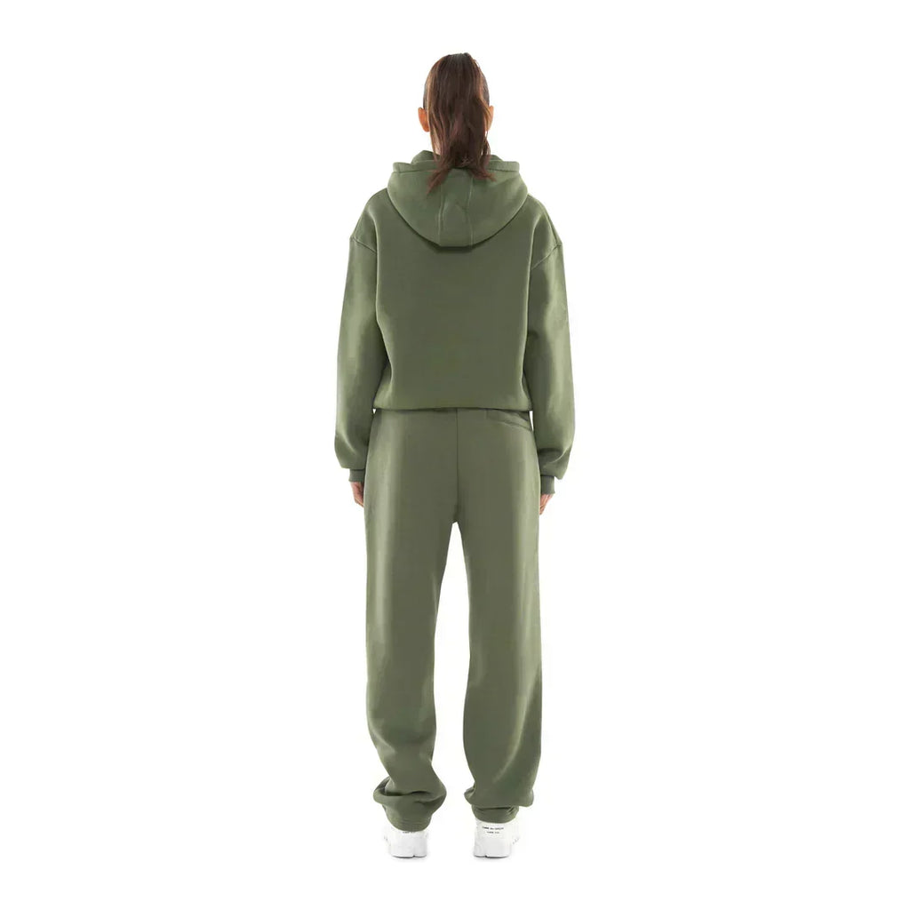 OPEN LEG JOGGER BRONZE GREEN