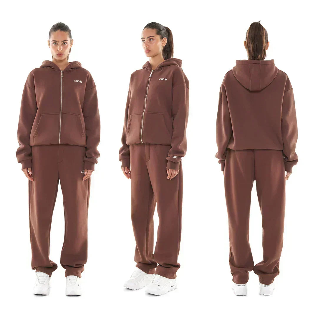 ZIP-UP BROWN